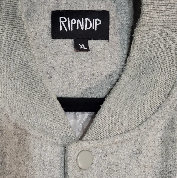 RipNDip, RARE color way and design, varsity jacket! LIKE NEW 💯 authentic. - Picture 14 of 16